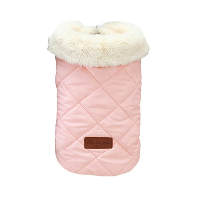 Chaleco acolchado cálido Chaqueta para perros Ropa para mascotas pequeña y para proteger con cuello de piel Ropa impermeable para / invierno - Gloria Chaqueta de cachorro de invierno
