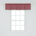 thumbnail image 2 of Ambesonne Prehistoric Country Window Valance, National Stars, 42" x 12", Cream Navy Red, 2 of 3