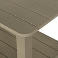 thumbnail image 6 of WestinTrends Tuscany Outdoor Side Table, All Weather HIPS 2 Tier Adirondack Small Patio Table with Storage, Taupe, 6 of 9