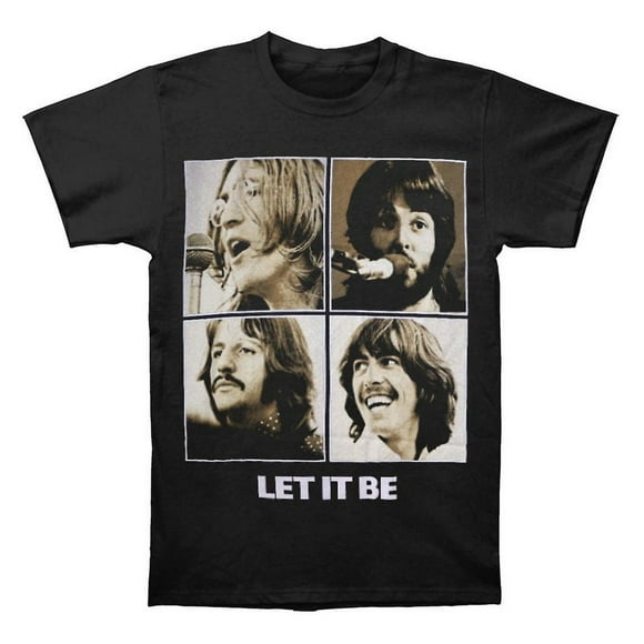 The Beatles T-Shirt Adulte Let It Be Sépia