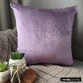 thumbnail image 2 of The HomeCentric Decorative Purple 20"x20" (50x50 cm) Pillow Covers, Velvet Double Side, Linen & Top Zipper Throw Pillows For Sofa, Solid Pattern Modern Style - Velvet Purple Jules, 2 of 10