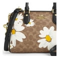 thumbnail image 4 of Coach Women's Rowan Medium Top Zip Satchel Bag in Signature Canvas with Floral Print (Tan Multi), 4 of 4