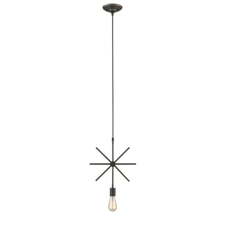 

RADIANCE Goods Industrial-Style 1 Light Rubbed Bronze Ceiling Mini Pendant 13 Wide
