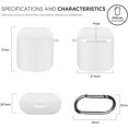 thumbnail image 5 of Airpods Case,Watruer Silicone Skin Cover Case Full Protective Durable Shockproof Drop Proof with Keychain Compatible, 5 of 5