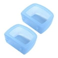 thumbnail image 5 of FITYLE 2Pcs Pet Kennel Cage Bowls Water Feeder Dish Easily to Carrier Bowl for Wire Cages or Crates for Kitty Small Animals Blue, 5 of 9