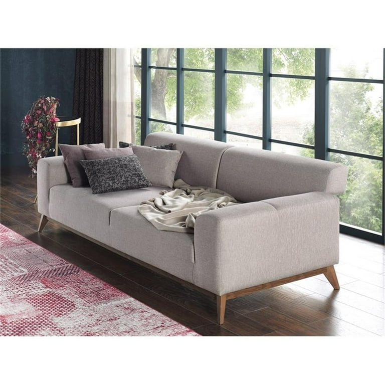 3 seater cream fabric sofa discount