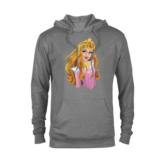 Disney Sleeping Beauty Princess Aurora Graphic T-Shirt - Pullover Hoodie for Adults - Customized-Graphite Heather