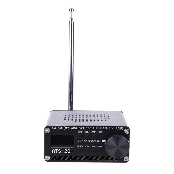 ATS-20 Si4732 Full Band Receiver Scanner 0.96 Inch OLED Screen FM AM SSB Scanner FM AM MW SW SSB LSB & USB with Antenna