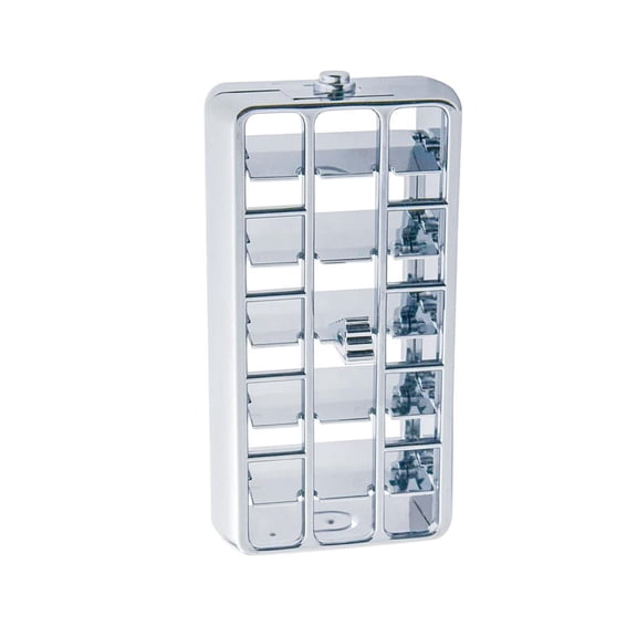 Chrome Plastic A/C Vent compatible with 2000-2005 Peterbilt models 357, 378, 379, and 385