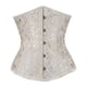 thumbnail image 4 of Corsé moldeador de cintura Prolriy para mujer, con brocado y ballenas, para entrenamiento de cintura bajo el busto, color beige, tallas XXXXXL, 4 of 4