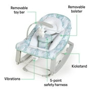 Ingenuity Keep Cozy 3-in-1 Vibrating Infant & Toddler Baby Bouncer and Rocker Chair, Gray