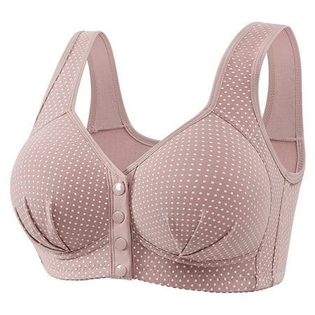 Juslio Minimizer Bras for Women Athletic Wirefree Comfortable Solid Vest Breasted Bra