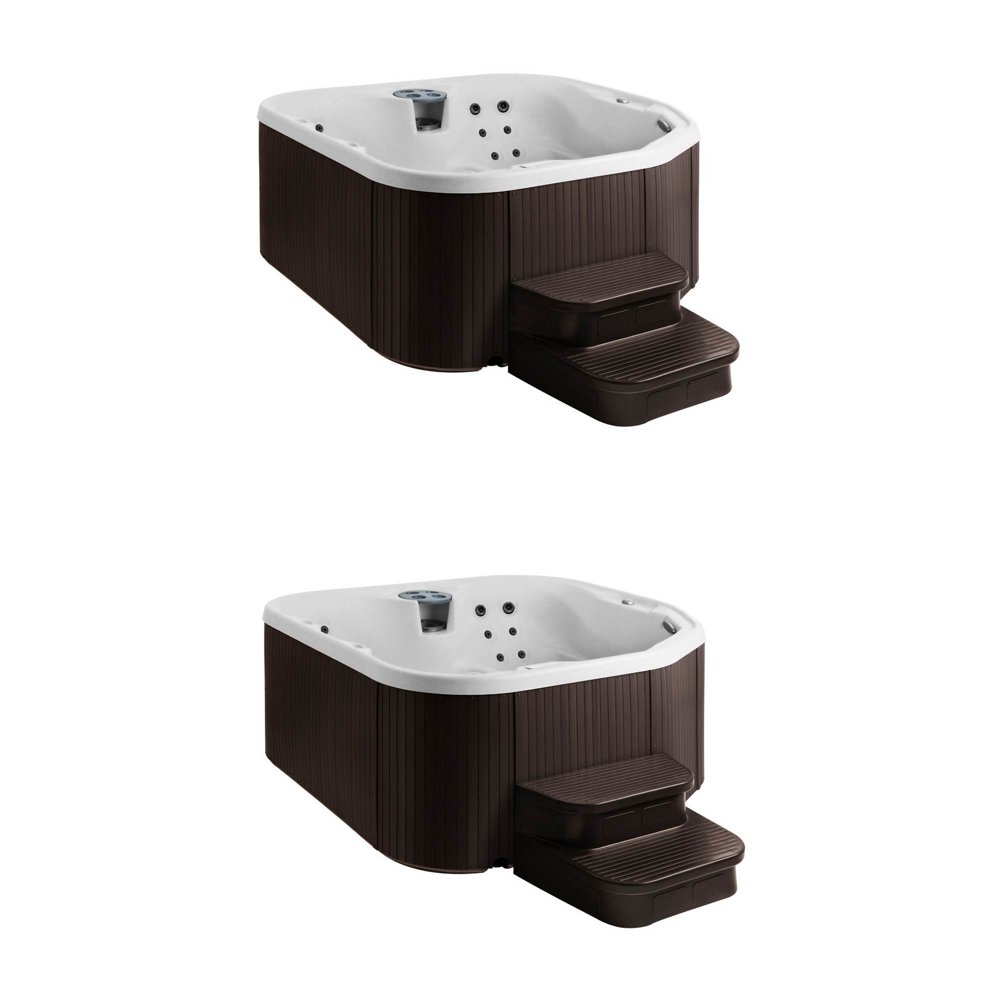 Lifesmart Spas Home 22 Jets 5 Person Hot Tub w/ Multi Color LED Lights