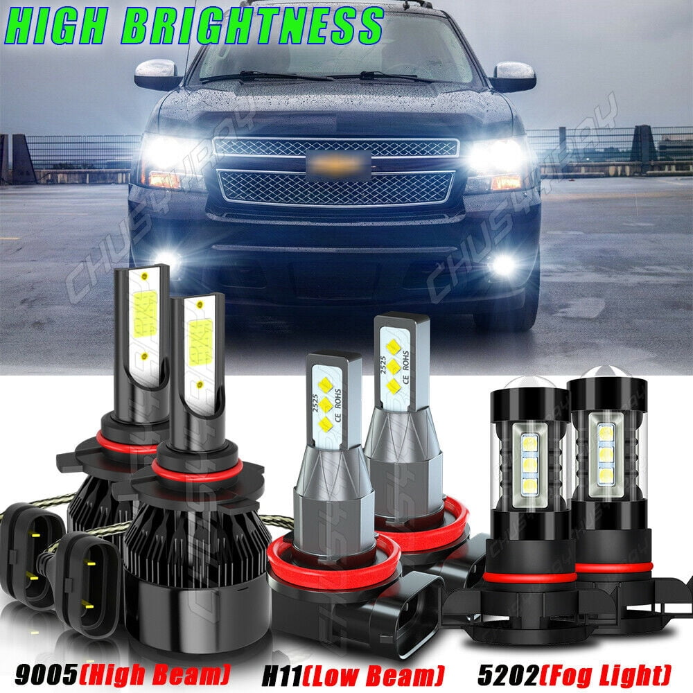 Fit Chevrolet Avalanche 2007-2013 6x LED Headlight Fog Light Bulbs white Kit 946344841759 Fit Chevrolet Avalanche 2007-2013 6x LED Headlight Fog Light Bulbs white Kit 946344841759
