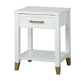 thumbnail image 3 of TMS Rena Rectangular End Table and Pine Wood Legs, White Finish, 3 of 6