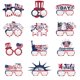 thumbnail image 5 of Paquete de 12 accesorios de decoración del 4 de julio, día conmemorativo, decoraciones patrióticas, suministros para regalos de fiesta, gafas de sol con bandera, día de la independencia, cumpleaños,, 5 of 7