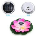 thumbnail image 5 of Deago Solar Powered LED Waterproof Floating Lotus Flower Light Color-Changing Floating Pool Lights for Pond Garden Outdoor Decor, Red, 5 of 10