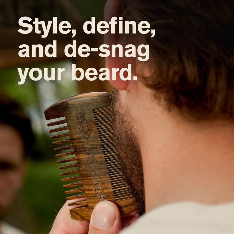 Every Man Jack Beard & Mustache Comb, Ebony Wood photo 4