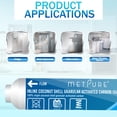 thumbnail image 3 of Metpure Inline Water Filter for IceMaker, Refrigerator, Water Filtration System, Coffee Maker 2" x 10" x 1/4" OD FIP Female Thread GAC Coconut Shell Granular Activated Carbon Post Filter, 3 of 6