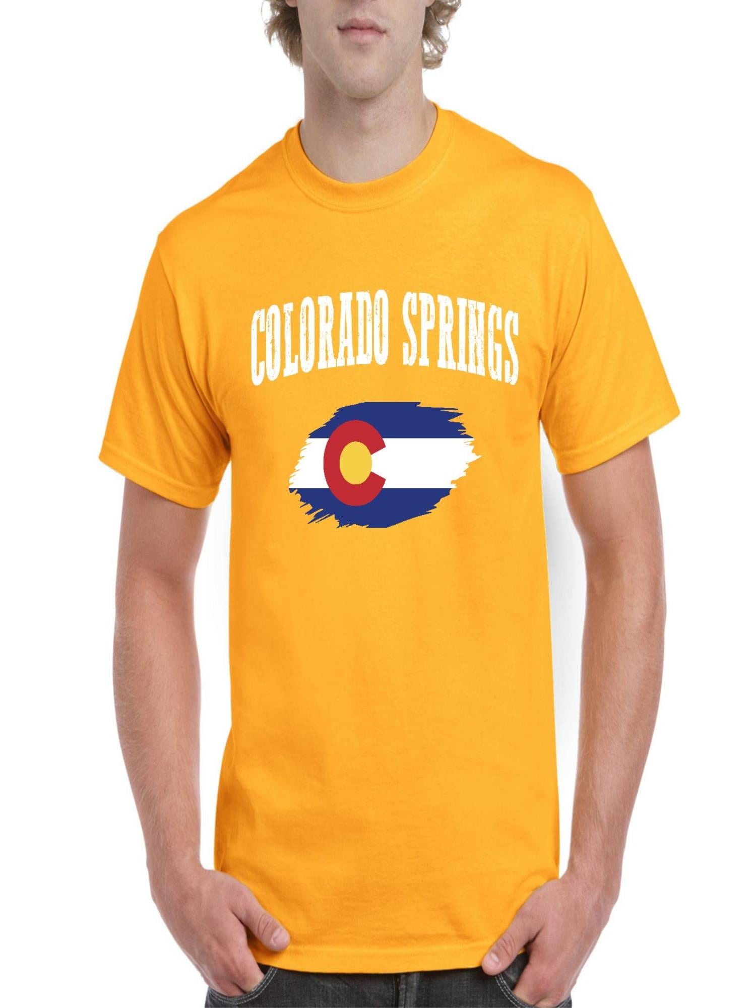 Normal is Boring Mens Colorado Flag Colorado Springs Short Sleeve TShirt
