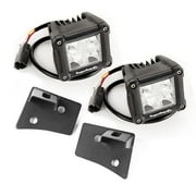 Rugged Ridge 11027.20 Light Kit, Windshield Mounted, Dual Beam, Square; 07-18 Wrangler JK
