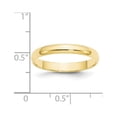 thumbnail image 2 of Auriga Fine Jewelry 10K Yellow Gold 3mm Lightweight Half Round Wedding Band for Women Size 5, 2 of 5