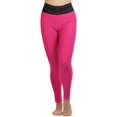 thumbnail image 3 of ToBeInStyle Women's Two Toned Active Yoga Pants - Fuchsia - One Size, 3 of 5