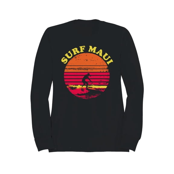 Vintage Surf Maui Sunset Men's Sweatshirt