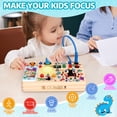 thumbnail image 3 of Sumsoltic Dinosaur Busy Board for Toddlers,Montessori Toy with LED Lights for 1-3 Year Old Boys and Girls, 3 of 6