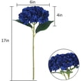 thumbnail image 3 of Yirtree 3PCS Hydrangea Silk Fake Flowers Heads with Stems, Artificial Flowers for Decoration Wedding Rome Party Shop Baby Shower,Room Decor for Bedroom Aesthetic, 3 of 8