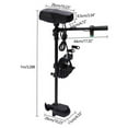 thumbnail image 3 of 1400W 48V Electric Trolling Motor Outboard Motor Fishing Boat Engine Brushless, 3 of 12