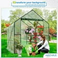 thumbnail image 7 of OGrow Mini Walk In Greenhouse for Outdoors Portable Green House 2 Tiers 12 Shelves 49lbs, 7 of 7