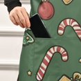 thumbnail image 5 of Yayeee Chief Kitchen Apron with Pockets for Cooking Water Resistant Unisex Adjustable Neck Strap, Yellow Christmas Gingerbread, 5 of 7