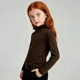 thumbnail image 6 of Breezora Kids Thermal Long Sleeve Shirt Base Layer for Cold Weather Breathable Moisture Wicking Top All Day Comfort 170 Size Coffee, 6 of 6