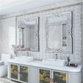 thumbnail image 3 of Wisfor 70x100cm Large Crystal Crush Diamond Mirror Vanity Silver Decorative Wall Hang Mirror, 3 of 5