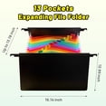 AGCAN Plastic Expanding Hanging File Folders, 13 Innovative 1.35 ...