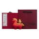 thumbnail image 1 of Estatua de caballo pequeña colección de figuras de caballo decoración Feng Shui para estantería de oficina Caja de regalo de calabaza roja, 1 of 9