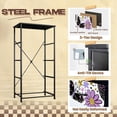 thumbnail image 4 of 4 Drawer Vertical Storage Dresser Beautiful butterfly Can be used for textile book with Wood Top Fabric Pull Drawers, 4 of 8