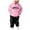 B-125-Pink, variant on Caqnni Fall Outfits for Toddler Girl Boy Long Sleeve Top and Pants Set Toddler Sweatsuits Homewear Fall Winter Outfit Pajamas & Dailywear Set（Red，4-5 Years）