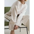thumbnail image 6 of Women Long Sleeve Knit Sweater Jumper O Neck Tops Pullovers Casual Loose Sweater  One Size, 6 of 7
