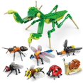 thumbnail image 2 of Bloques de construcción creativos, modelo de insecto, abeja, libélula, hormiga, Mantis, juguetes ensamblados para niños, adornos de animales interesantes, regalos, 2 of 6