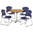 thumbnail image 5 of OFM PKG-BRK-031-0014 Breakroom Package Featuring 36 in. Round Flip Top Multi-Purpose Table with Four Plastic Multi-Use Stack Chairs, 5 of 5