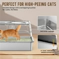 thumbnail image 2 of Stainless Steel  Litter Box with Lid, XL Enclosed  Toilet Odor Control Non-Stick, 2 of 7
