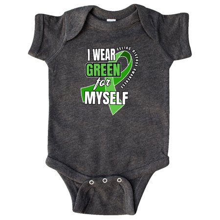 

Inktastic Celiac Disease I Wear Green For Myself Gift Baby Boy or Baby Girl Bodysuit