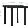 thumbnail image 6 of vidaXL Bistro Table Outdoor Side Table PE Rattan Patio Garden Porch Furniture, 6 of 9