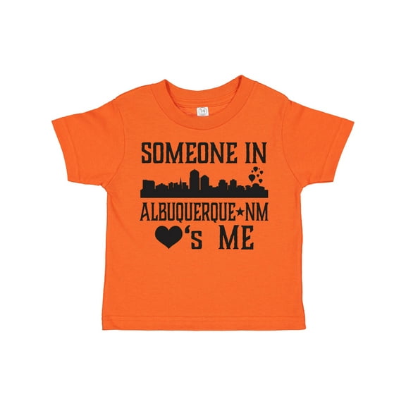 Inktastic Albuquerque New Mexico Someone Loves Me Skyline Boys or Girls Toddler T-Shirt