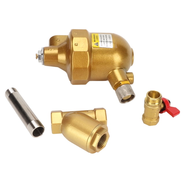Válvula De Drenaje Del Compresor, Válvula De Drenaje Del Tanque De Almacenamiento, Sin Bloqueo, Sin Ruido, Resistente, Automática, Aleación De Aluminio, Latón Para ANGGREK Storage Tank Automatic Drainage Valve