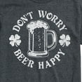 thumbnail image 3 of Instant Message - Don't Worry Beer Happy - Men's Short Sleeve Graphic T-Shirt, 3 of 6
