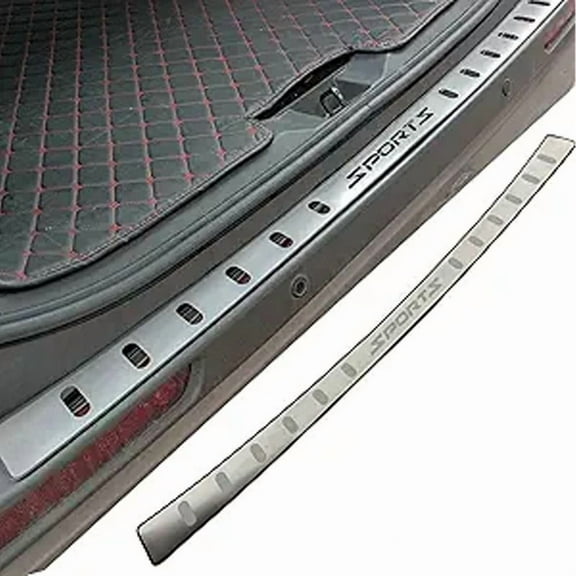 For Toyota RAV4 2019-2024 Stainless Steel Car Rear Bumper Plate Protector Accessories