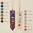 thumbnail image 3 of 2pcs 2 style Natural Rose Quartz & Amethyst Big Pendants with Rose golden Brass Findings and Mixed Stone Arrow 60x14x11mm Hole: 4.8mm 1pc/style, 3 of 6